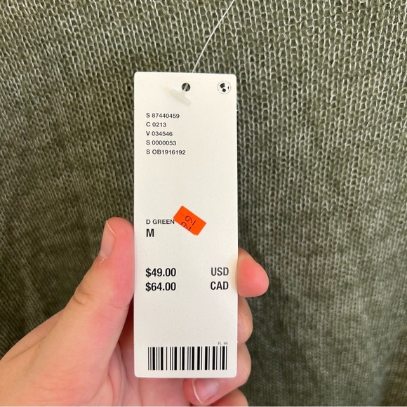 NWT BDG Urban Outfitters Green Knit Sweater Lightweight Women’s Medium - Picture 7 of 11